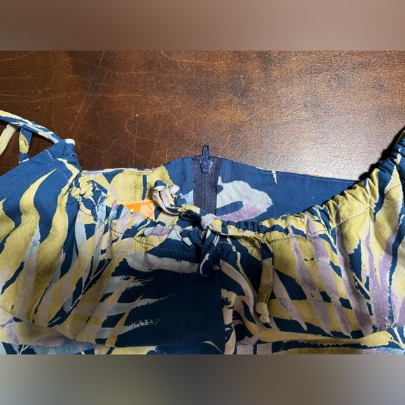 Nani Hawaii Tropical Babydoll Milkmaid Dress Size XL Hawaiian Y2K Resort Luau - Picture 4 of 8